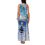 New Zealand Nelson Family Matching Tank Maxi Dress and Hawaiian Shirt Nelson's Flag and Seal - Maori Art Tattoo