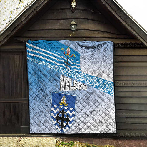 New Zealand Nelson Quilt Nelson's Flag and Seal - Maori Art Tattoo