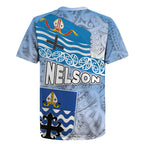 New Zealand Nelson Rugby Jersey Nelson's Flag and Seal - Maori Art Tattoo