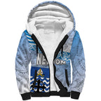 New Zealand Nelson Sherpa Hoodie Nelson's Flag and Seal - Maori Art Tattoo