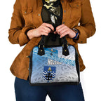New Zealand Nelson Shoulder Handbag Nelson's Flag and Seal - Maori Art Tattoo