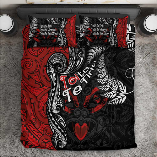 Aotearoa Toitu Te Tiriti Bedding Set New Zealand Honour the Treaty - Te Tiriti Is Us