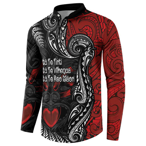 Aotearoa Toitu Te Tiriti Button Sweatshirt New Zealand Honour the Treaty - Te Tiriti Is Us
