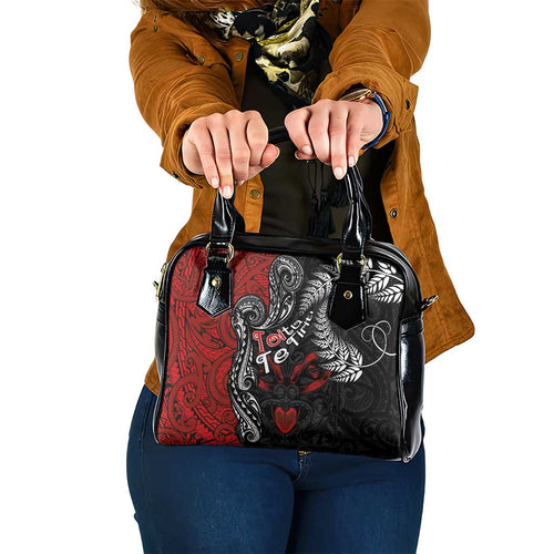 Aotearoa Toitu Te Tiriti Shoulder Handbag New Zealand Honour the Treaty - Te Tiriti Is Us