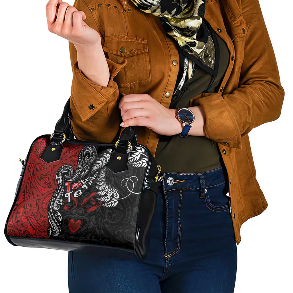 Aotearoa Toitu Te Tiriti Shoulder Handbag New Zealand Honour the Treaty - Te Tiriti Is Us