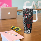 Aotearoa Toitu Te Tiriti Tumbler With Handle New Zealand Honour the Treaty - Te Tiriti Is Us