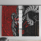 Aotearoa Toitu Te Tiriti Window Curtain New Zealand Honour the Treaty - Te Tiriti Is Us