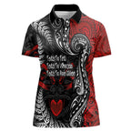 Aotearoa Toitu Te Tiriti Women Polo Shirt New Zealand Honour the Treaty - Te Tiriti Is Us