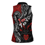 Aotearoa Toitu Te Tiriti Women Sleeveless Polo Shirt New Zealand Honour the Treaty - Te Tiriti Is Us