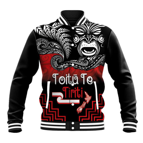 Aotearoa Toitu Te Tiriti Baseball Jacket New Zealand Honour the Treaty - Fight Together