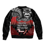 Aotearoa Toitu Te Tiriti Bomber Jacket New Zealand Honour the Treaty - Fight Together