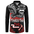 Aotearoa Toitu Te Tiriti Button Sweatshirt New Zealand Honour the Treaty - Fight Together