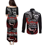 Aotearoa Toitu Te Tiriti Couples Matching Puletasi and Long Sleeve Button Shirt New Zealand Honour the Treaty - Fight Together