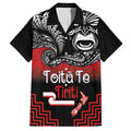 Aotearoa Toitu Te Tiriti Family Matching Off Shoulder Maxi Dress and Hawaiian Shirt New Zealand Honour the Treaty - Fight Together