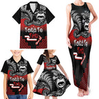 Aotearoa Toitu Te Tiriti Family Matching Tank Maxi Dress and Hawaiian Shirt New Zealand Honour the Treaty - Fight Together
