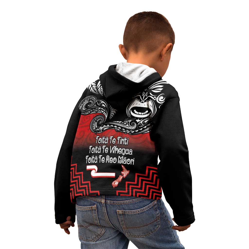 Aotearoa Toitu Te Tiriti Kid Hoodie New Zealand Honour the Treaty - Fight Together