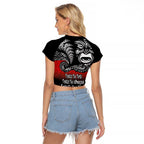 Aotearoa Toitu Te Tiriti Raglan Cropped T Shirt New Zealand Honour the Treaty - Fight Together