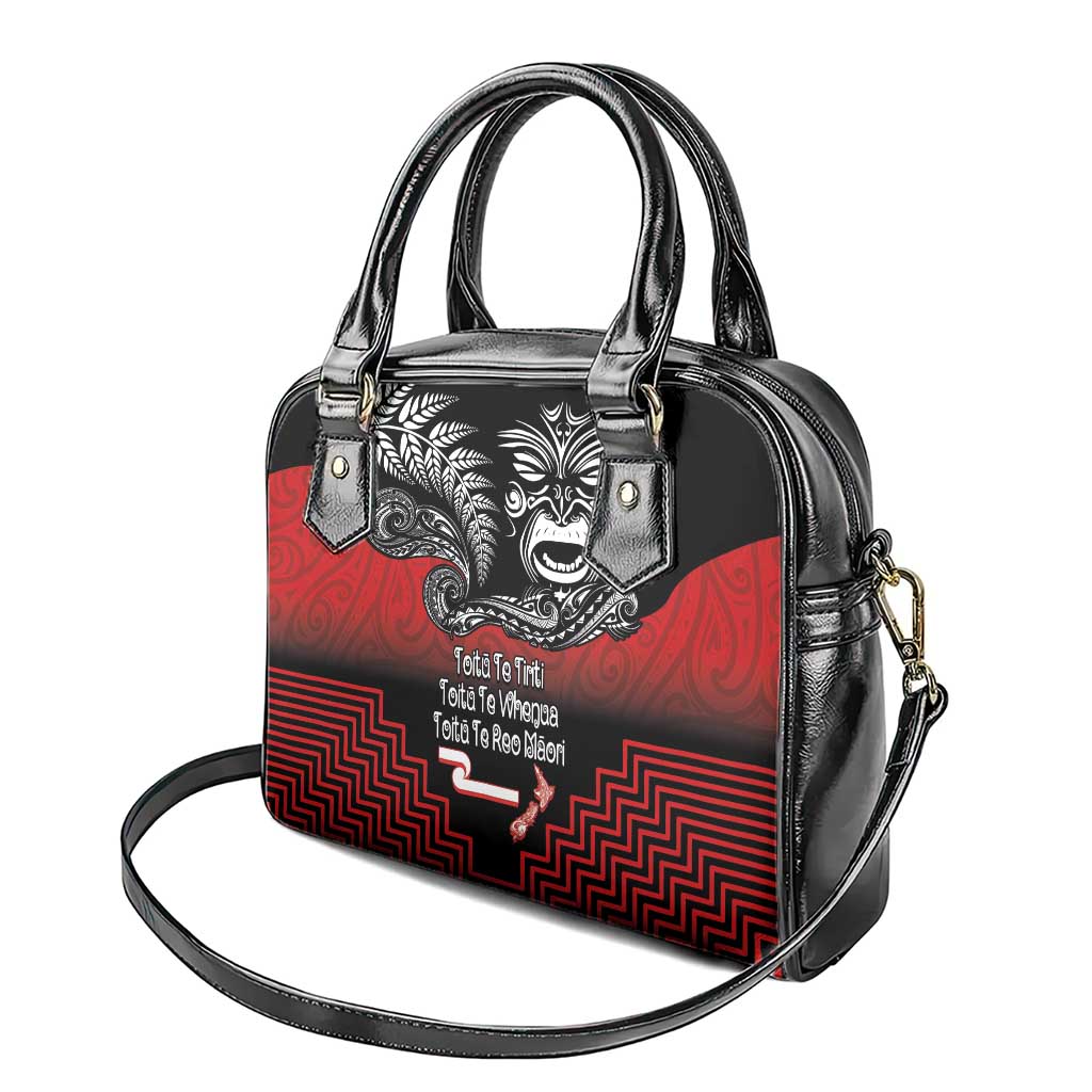 Aotearoa Toitu Te Tiriti Shoulder Handbag New Zealand Honour the Treaty - Fight Together