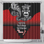 Aotearoa Toitu Te Tiriti Shower Curtain New Zealand Honour the Treaty - Fight Together