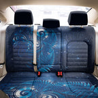 Aotearoa New Zealand New Year Back Car Seat Cover Tribal Koru Tattoo Blue Galaxy Maori Silver Fern