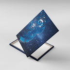 Aotearoa New Zealand New Year Canvas Wall Art Tribal Koru Tattoo Blue Galaxy Maori Silver Fern