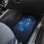 Aotearoa New Zealand New Year Car Mats Tribal Koru Tattoo Blue Galaxy Maori Silver Fern