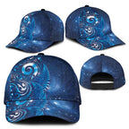 Aotearoa New Zealand New Year Classic Cap Tribal Koru Tattoo Blue Galaxy Maori Silver Fern