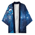 Aotearoa New Zealand New Year Kimono Tribal Koru Tattoo Blue Galaxy Maori Silver Fern