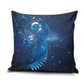 Aotearoa New Zealand New Year Pillow Cover Tribal Koru Tattoo Blue Galaxy Maori Silver Fern