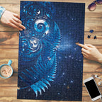 Aotearoa New Zealand New Year Puzzle Tribal Koru Tattoo Blue Galaxy Maori Silver Fern