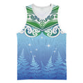 Aotearoa New Zealand New Year Basketball Jersey Maori Motifs with Silver Fern and Matariki Stars