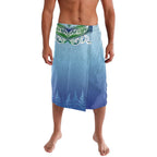 Aotearoa New Zealand New Year Lavalava Maori Motifs with Silver Fern and Matariki Stars