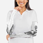 Aotearoa Moko Tribal Tattoo Arm Sleeves New Zealand Maori Penguin and Fantail White Color
