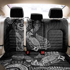 Aotearoa Moko Tribal Tattoo Back Car Seat Cover New Zealand Maori Penguin and Fantail Black Color