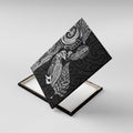 Aotearoa Moko Tribal Tattoo Canvas Wall Art New Zealand Maori Penguin and Fantail Black Color