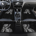 Aotearoa Moko Tribal Tattoo Car Mats New Zealand Maori Penguin and Fantail Black Color