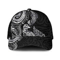 Aotearoa Moko Tribal Tattoo Classic Cap New Zealand Maori Penguin and Fantail Black Color