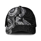 Aotearoa Moko Tribal Tattoo Classic Cap New Zealand Maori Penguin and Fantail Black Color