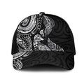 Aotearoa Moko Tribal Tattoo Mesh Trucker Cap New Zealand Maori Penguin and Fantail Black Color