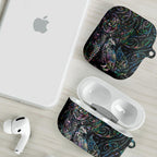 Aotearoa Moko Tribal Tattoo AirPods Case New Zealand Maori Penguin and Fantail Paua Shell Style
