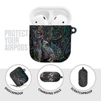 Aotearoa Moko Tribal Tattoo AirPods Case New Zealand Maori Penguin and Fantail Paua Shell Style