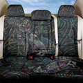 Aotearoa Moko Tribal Tattoo Back Car Seat Cover New Zealand Maori Penguin and Fantail Paua Shell Style