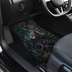 Aotearoa Moko Tribal Tattoo Car Mats New Zealand Maori Penguin and Fantail Paua Shell Style