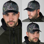 Aotearoa Moko Tribal Tattoo Classic Cap New Zealand Maori Penguin and Fantail Paua Shell Style