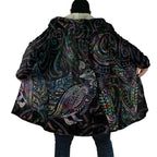 Aotearoa Moko Tribal Tattoo Cloak New Zealand Maori Penguin and Fantail Paua Shell Style