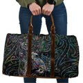Aotearoa Moko Tribal Tattoo Travel Bag New Zealand Maori Penguin and Fantail Paua Shell Style