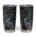 Aotearoa Moko Tribal Tattoo Tumbler Cup New Zealand Maori Penguin and Fantail Paua Shell Style