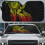 Aotearoa Moko Tribal Tattoo Auto Sun Shade New Zealand Maori Penguin and Fantail Reggae Style
