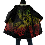 Aotearoa Moko Tribal Tattoo Cloak New Zealand Maori Penguin and Fantail Reggae Style