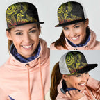 Aotearoa Moko Tribal Tattoo Mesh Trucker Cap New Zealand Maori Penguin and Fantail Reggae Style